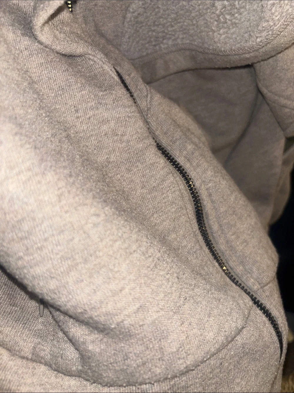 Women’s ALO Yoga Taupe Hooded Zip Jacket with Arm Cutouts
